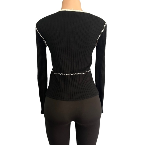 J.A.C Vintage Cottage Yellow Flower Cardigan - Picture 7 of 8